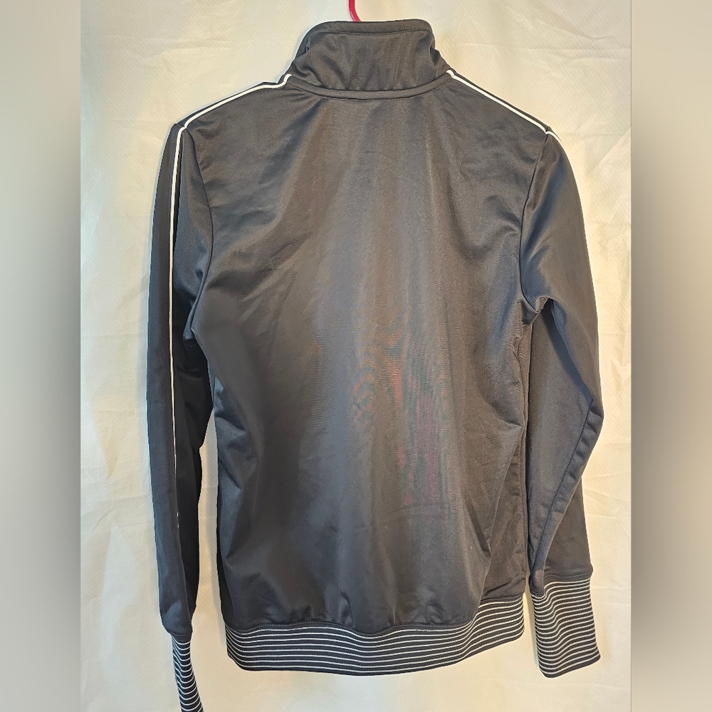 Nike Men's Black and White Full Zip Track Jacket- Mens Medium - Picture 4 of 5
